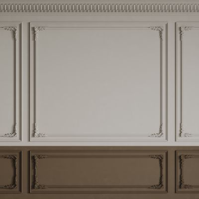 法式背景墙 法式护墙板 法式雕花线条