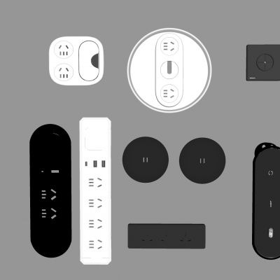 现代书桌插座 地插 嵌入式插座 办公桌线盒 出线口 usb多功能插口