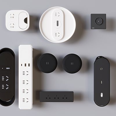 现代书桌插座 地插 嵌入式插座 办公桌线盒 出线口 usb多功能插口