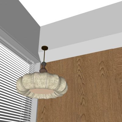 中古禅意吊灯 客厅餐厅卧室书房茶室中国风复古实木布艺吊灯