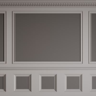 法式背景墙 法式护墙板 法式雕花线条