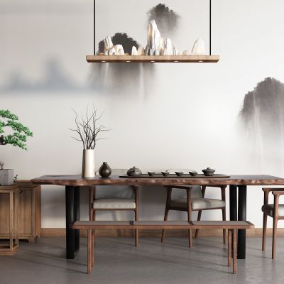 中式茶水柜 茶桌椅