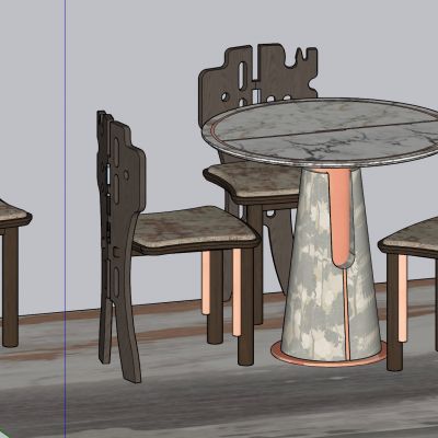 中古风 侘寂风 咖啡桌 咖啡椅