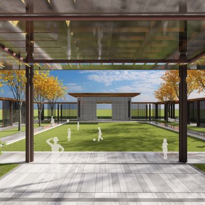 新中式景观亭廊