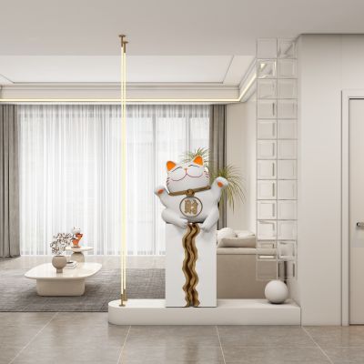 现代玄关过道 隔断