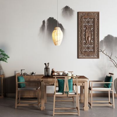 中式餐桌 茶水柜