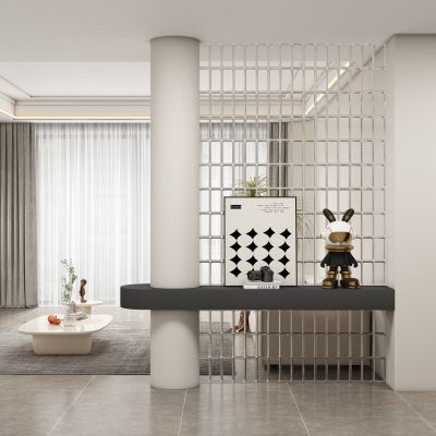 现代隔断 玄关过道