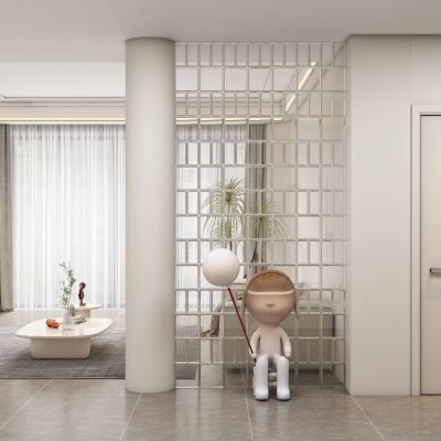 现代隔断 玄关过道