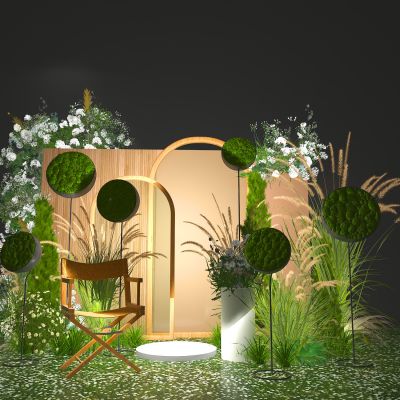 美陈 打卡 美陈装置 艺术卡 绿植打卡 健康绿色 休闲打卡