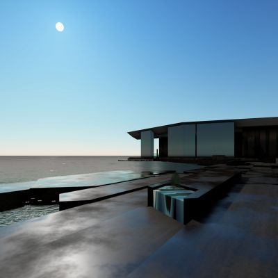 现代滨海餐厅咖啡厅