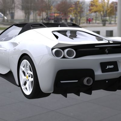 法拉利J50跑车汽车