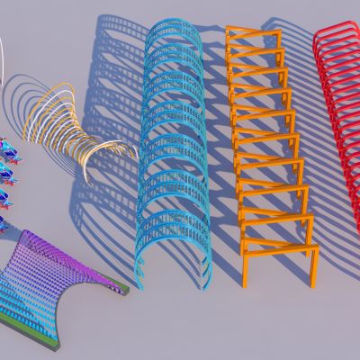 现代廊架  异形景观廊架