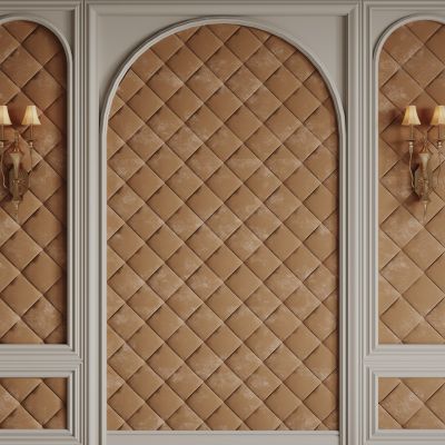 法式天花吊顶 法式灯盘 法式雕花线条