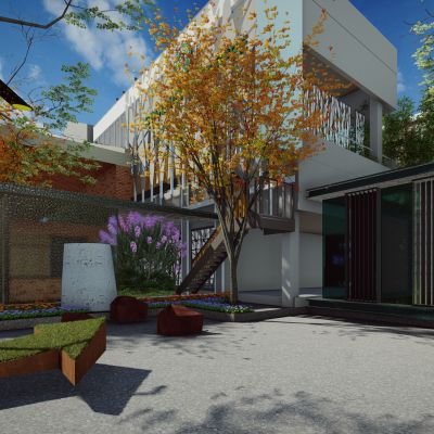 现代工业遗址废弃工厂厂房仓库改造创意工业园区文创公园商业广场景观