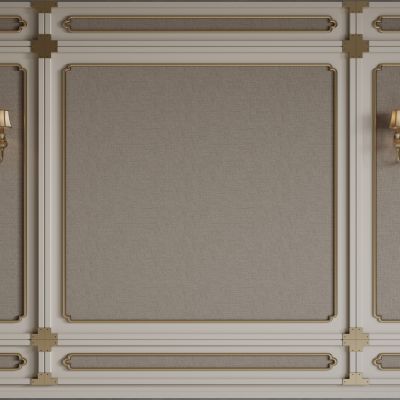 法式天花吊顶 法式灯盘 法式雕花线条