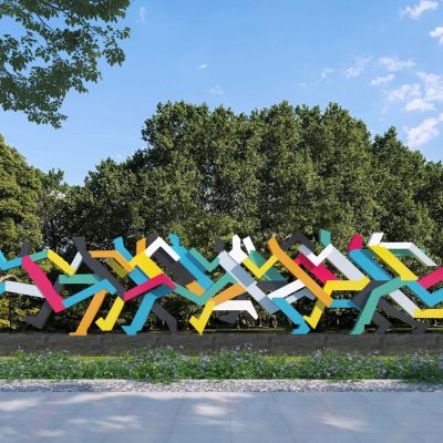 现代运动雕塑小品