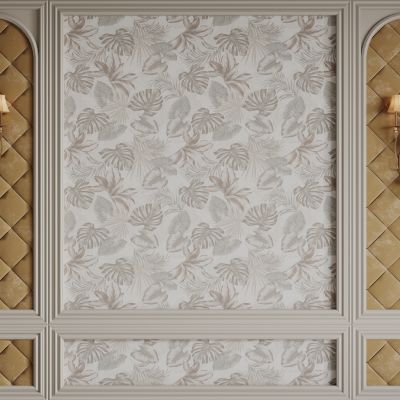 法式天花吊顶 法式灯盘 法式雕花线条