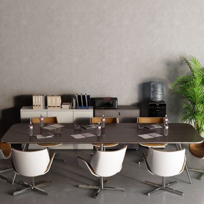 现代文件柜 会议桌3D模型