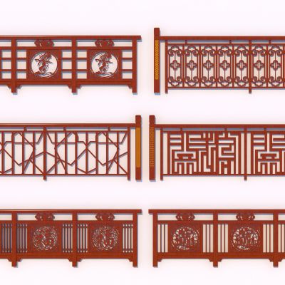 新中式护栏 栏杆 扶手