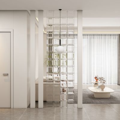 现代隔断 玄关过道