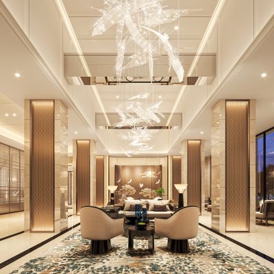 现代酒店休息区