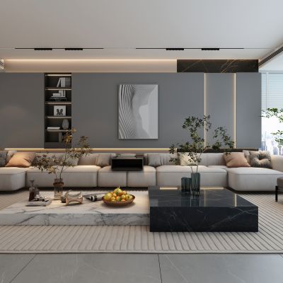 现代家居客厅沙发组合