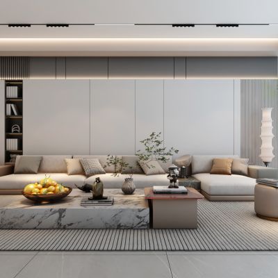  现代家居客厅沙发组合