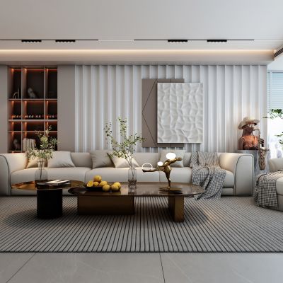  现代家居客厅沙发组合