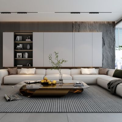 现代家居客厅沙发组合