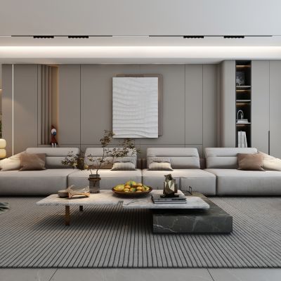  现代家居客厅沙发组合