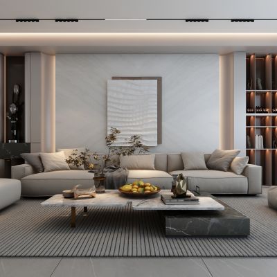  现代家居客厅沙发组合