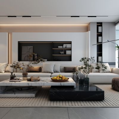 现代家居客厅沙发组合