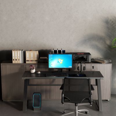 现代书桌 电脑桌 文件柜