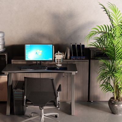 现代书桌 电脑桌 文件柜