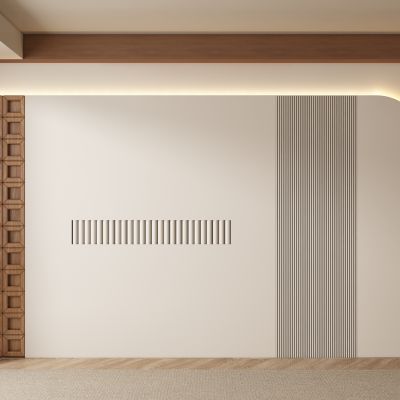 中古风餐厅茶室客厅背景墙