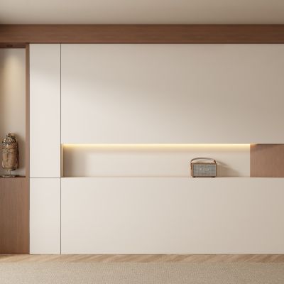 中古风餐厅茶室客厅背景墙