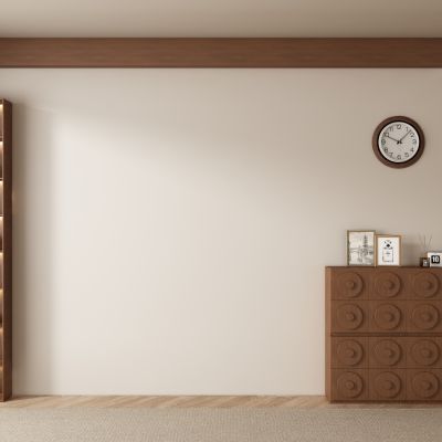 中古风餐厅茶室客厅背景墙