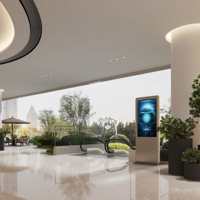 商场休息区景观露台