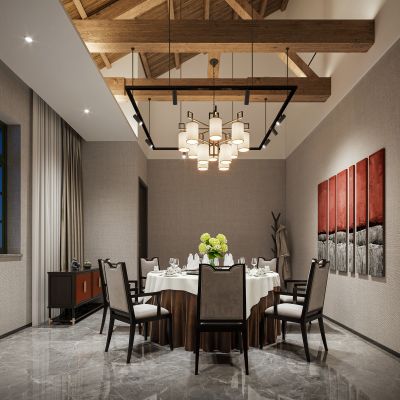 现代酒店餐饮小包间 包厢