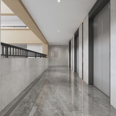 小区电梯厅过道走廊