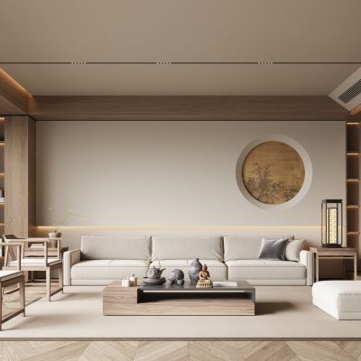 新中式宋式风客厅