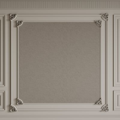 法式背景墙 法式护墙板 法式雕花线条 床头背景墙