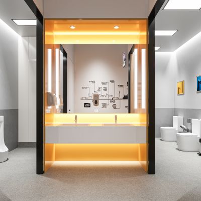 现代公共卫生间