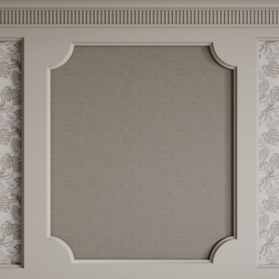 法式背景墙 法式护墙板 法式雕花线条 床头背景墙