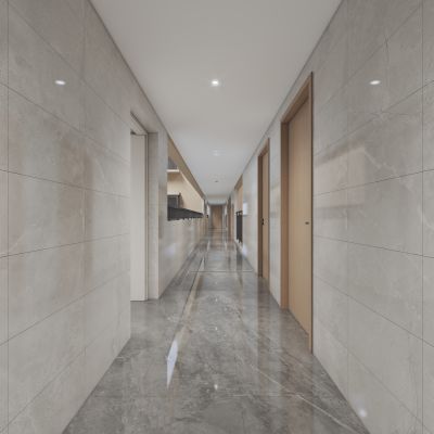 现代小区公区走廊过道