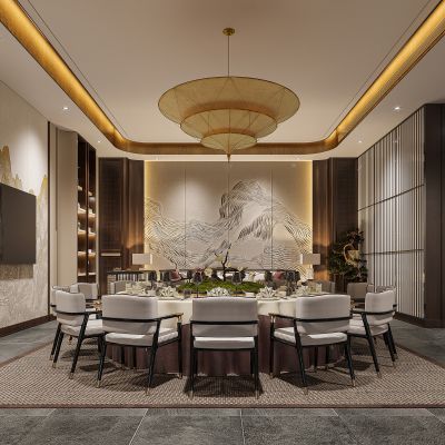 新中式餐厅包间