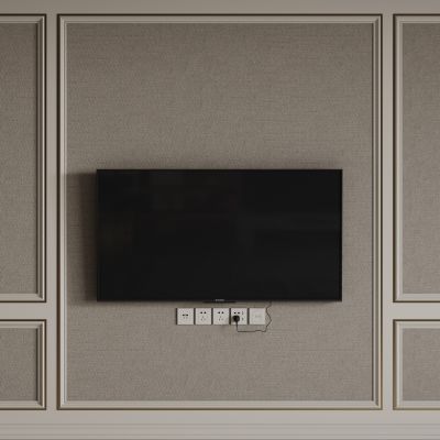 法式背景墙 法式护墙板 法式雕花线条 电视背景墙