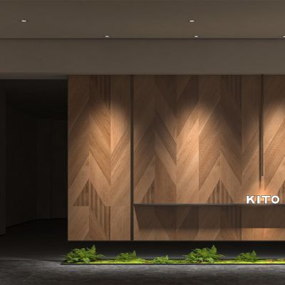 奶油 中古风 轻奢风 火山灯 弧形灯带 壁龛 客厅CAD施工图