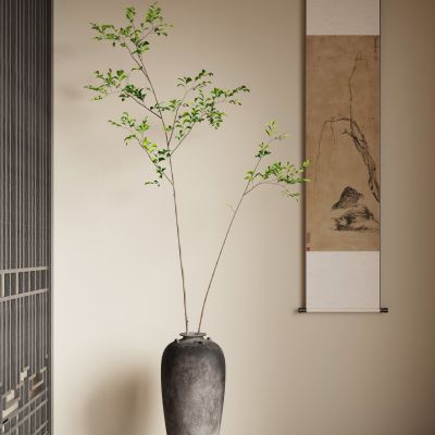 新中式花艺 卷轴画