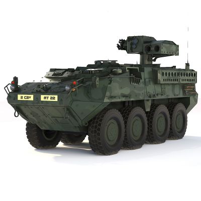 M1134 ATGM Stryker 史崔克反坦克导弹车 装甲车 步兵战车 战车 坦克3D模型